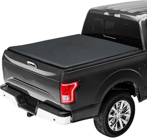 غطاء سرير ناعم ثلاثي الطي لشاحنة 2007-2024 سيلفرادو/سييرا 1500 5.8 بوصة/69.3 بوصة، غطاء سرير ثلاثي الطي متوافق مع سيلفرادو/سييرا 1500 سرير 5.8FT 2022 2023 2024 in Kuwait