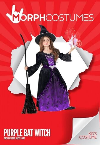 Morph Witch Costume For Girls Toddler, Halloween Costume For Girls, Witch Costume Kids Halloween, Witch Costume Kids Girls in Saudi Arabia