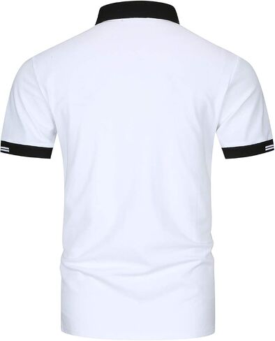 Men's Polo Shirts Short Sleeve Regular-Fit Short Sleeve Polo Shirts with Collar Casual Mens Golf Polo Shirt T Shirts in Saudi Arabia