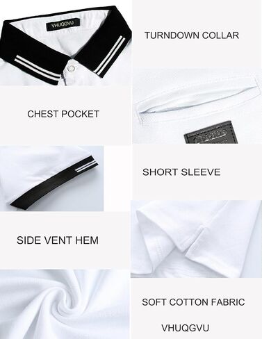 Men's Polo Shirts Short Sleeve Regular-Fit Short Sleeve Polo Shirts with Collar Casual Mens Golf Polo Shirt T Shirts in Saudi Arabia