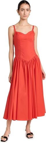 Caroline Constas Women's Orella Scoop Back Midi Dress in Saudi Arabia