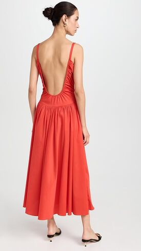 Caroline Constas Women's Orella Scoop Back Midi Dress in Saudi Arabia