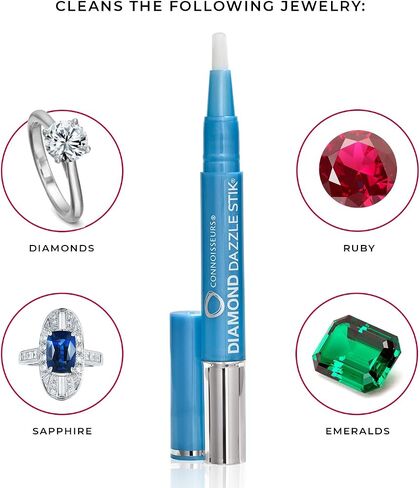 CONNOISSEURS Premium Edition Compact Jewelry Wipes -20% More, No Rinse Gold and Silver Jewelry Cleaner, Polish and Remove Tarnish to Restore Brilliance, Dry Disposable Wipes, 30 Count in Saudi Arabia