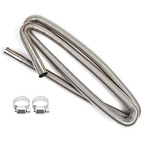 Diesel Heater Exhaust Pipe Flexible Tubing Stainless Steel For Parking Air Heater Length 78Inch / 200CM Inner Diameter 1"/2.5cm
