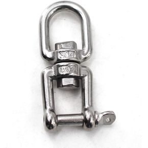 Jaw and Eye Swivel Shackle 304 Stainless Steel Boat Anchor Chain Connectors
