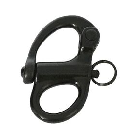 Black Swivel Eye Snap Shackle,Marine Sailboat Shackles,Quick Release Bail Rigging Sailing Boat Marine 316 Stainless Steel Clip