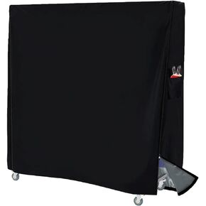 LYBOSH Table tennis table cover with Waterproof Zipper , Outdoor and Indoor Premium Ping Pong Table Waterproof Dustproof Sunscreen Cover,Black, Premium 600D Oxford Fabric in Kuwait