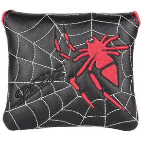 Golf Builder Spider Embroidery Golf Club Square Mallet Cover Spider Mallet Cover