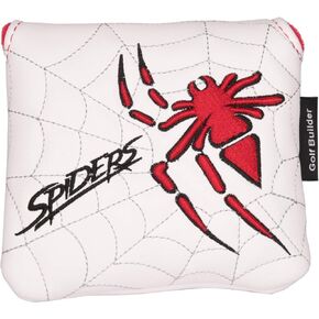 Golf Builder Spider Embroidery Golf Club Square Mallet Cover Spider Mallet Cover