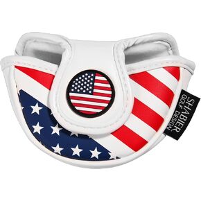 Stars& Stripes Golf Club Mallet Putter Headcover Sports Golf Club Mallet Putter Cover Golf Accessories Equipment