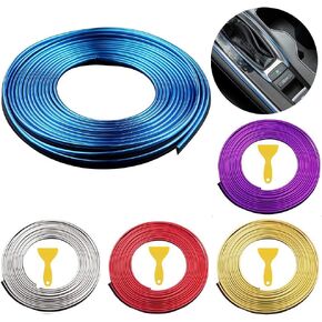 Car Interior Moulding Trim，5M Car Filler Trim Strip line Car Styling Moulding Strip Car Interior Moulding Strips DIY Car Styling Interior，for All Cars (Purple)