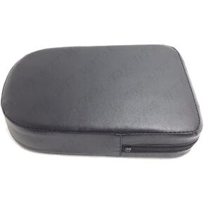 HTTMT CHION-M Size1 Black Rectangular Backrest Sissy Bar Cushion Pad Compatible with Kawasaki Suzuki Harley