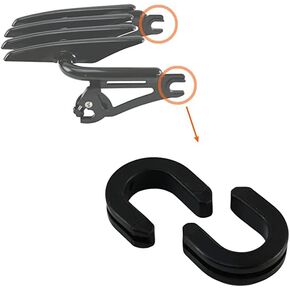 VPZMT Sissy Bar Backrest Luggage Rack Side Plate Mounting Bracket Grommet Bushing Fits for Harley Davidson Touring