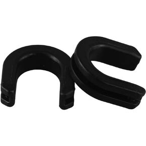 Motorcycle Sissy Bar Luggage Rack Side Plate Mounting Bracket Grommet Compatible with Harley Touring 1983-2024 Black (4)