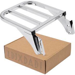 رف أمتعة مسند الظهر من الكروم سيسي قابل للفصل متوافق مع Harley Sportster Softail FLSTF FLST FLSTC FLSTSC 2006-2018 in Kuwait