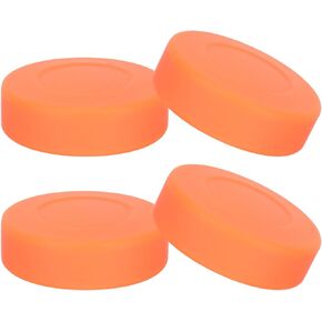 ARTIBETTER 4pcs Ice Hockey Pucks Matte Regulation Training Pucks for Practicing and Classic Training Diameter 3, Thickness 1