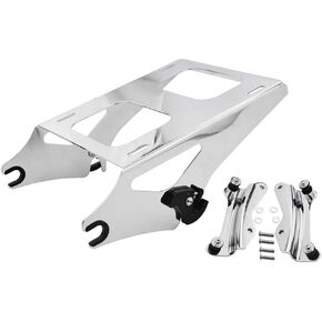 Gloss Black Two-Up Tour Pack Pak Mount Luggage Rack Quick-Detach ＆ 4 Point Docking Hardware Kit Compatible with Harley Touring Road King Electra Road Street Glide 2014-2023 in Kuwait