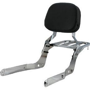 Sissybar Backrest and Luggage Rack for Honda Shadow Aero VT750C 2004-2023 (Chrome Finished)