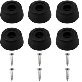 Lovelysp Billiard Pool Cue Bottom Tail Protective Covers Pool Cue Bottom Tail Covers（with Stainless Steel M4*18mm Screws Billiard Supplies -6PCS
