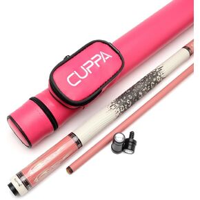Cuppa Woman Carbon Fiber Pool Cue Stick Ladies Pink Pool Stick with Case