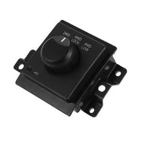 Motoforti Four Wheel Drive Selector Switch, Transfer Case Selector Control Switch Knob, for Dodge Dakota 2005-2010, Plastic, No.68021674AB, Black