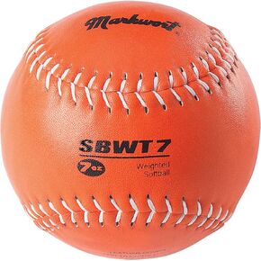 Markwort Weighted 12-Inch Softballs-Leather Cover