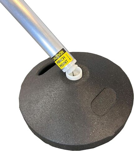 On Deck Sports PVTee Baseball/Softball Batting Tee with 10 lb Weighted Base and Flex Pivot, Adjustable Height: 27" - 47" - Silver/Black in Kuwait