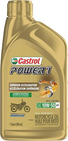 Castrol 06114 Power 1 Racing 4T Motorcycle Oil - 10W50-1qt. in Saudi Arabia
