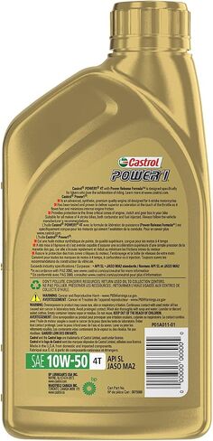 Castrol 06114 Power 1 Racing 4T Motorcycle Oil - 10W50-1qt. in Saudi Arabia