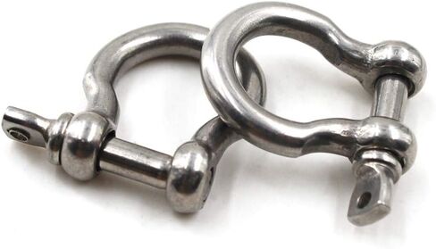 Flomore D Ring Shackle Boat Anchor Shackle 304 Stainless Steel Chain Shackle Screw Pin Bow Shackle in Saudi Arabia