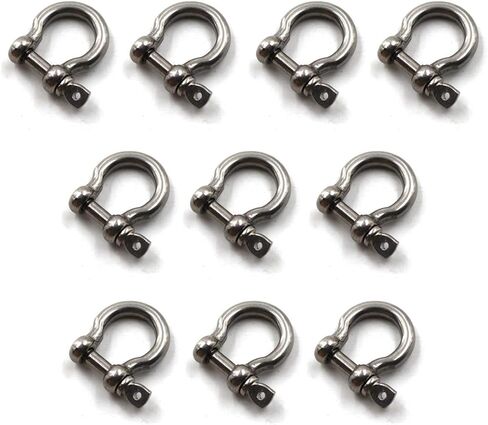 Flomore D Ring Shackle Boat Anchor Shackle 304 Stainless Steel Chain Shackle Screw Pin Bow Shackle in Saudi Arabia