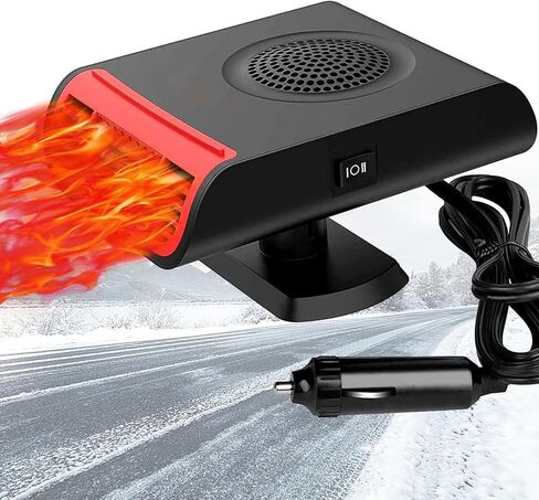 سخان سيارة 12 فولت، سخان محمول 150 وات لمزيل صقيع السيارة، سخان سيارة يمكن توصيله بولاعة السجائر in Kuwait