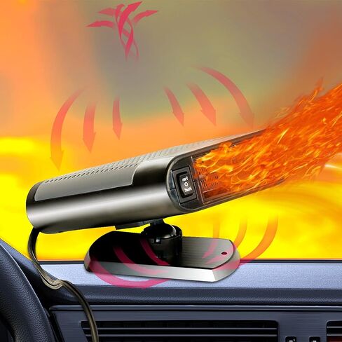 Tienley Car Heater - Plugs into Cigarette Lighter Portable Car Heater Energy Saving 12V 150W in Saudi Arabia