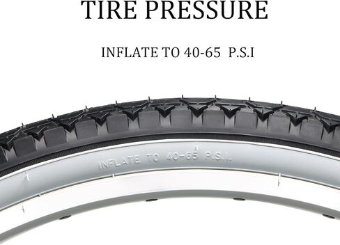 إطارات دراجة Hycline مقاس 26x2.125: إطار بديل قابل للطي لدراجة Beach Cruiser - جدار جانبي أبيض in Kuwait