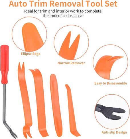 8 Pieces Car Sound Deadening Roller Headliner Roller Auto Trim Removal Tool Set for Car Sound Deadening Installation Removal of Car Door Panel Audio & Radio Panel in Saudi Arabia
