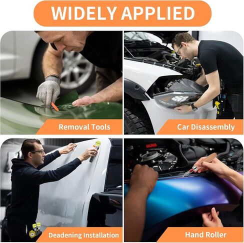 8 Pieces Car Sound Deadening Roller Headliner Roller Auto Trim Removal Tool Set for Car Sound Deadening Installation Removal of Car Door Panel Audio & Radio Panel in Saudi Arabia