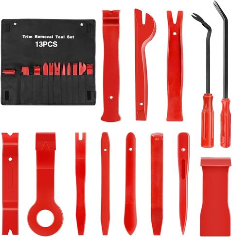 GOOACC 13PCS Nylon Trim Removal Tool Set for Bumper Fastener Rivet Clips Car Door Clip Panel Audio Video Dashboard Dismantle Blue (GRC-203) in Saudi Arabia