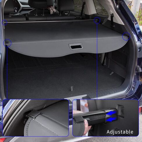Rongtaod Cargo Cover Compatible with 2020-2024 Toyota Highlander Trunk Cargo Cover Retractable Trunk Shade Shield Security Cover 2023 Highlander Accessories in Saudi Arabia