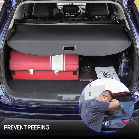 Rongtaod Cargo Cover Compatible with 2020-2024 Toyota Highlander Trunk Cargo Cover Retractable Trunk Shade Shield Security Cover 2023 Highlander Accessories in Saudi Arabia