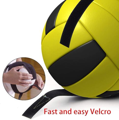Volleyball Training Aid Kit,Uspacific Adjustable Shoulder Strap Polyester Volleyball Training Equipment with 2Pcs Volleyball Training Straps for Single Player Training in Saudi Arabia