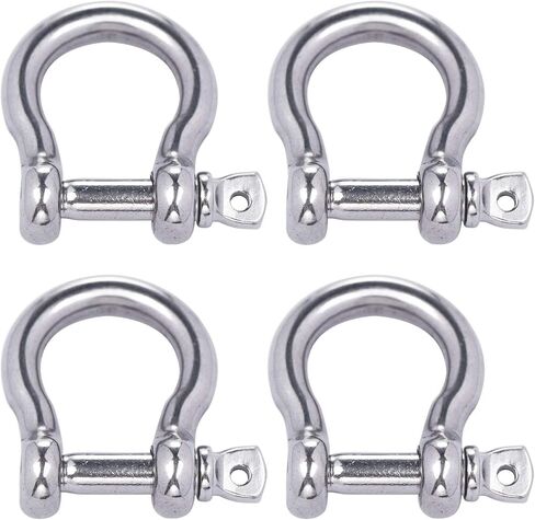 شيند إلي. 1/4 بوصة من الفولاذ المقاوم للصدأ على شكل قوس برغي دبوس مرساة تكبل 6 مم، تحميل 700 رطل، 4 قطع in Kuwait