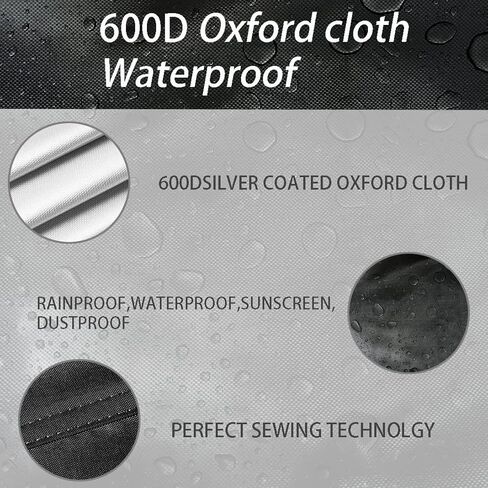 LYBOSH Table tennis table cover with Waterproof Zipper , Outdoor and Indoor Premium Ping Pong Table Waterproof Dustproof Sunscreen Cover,Black, Premium 600D Oxford Fabric in Kuwait