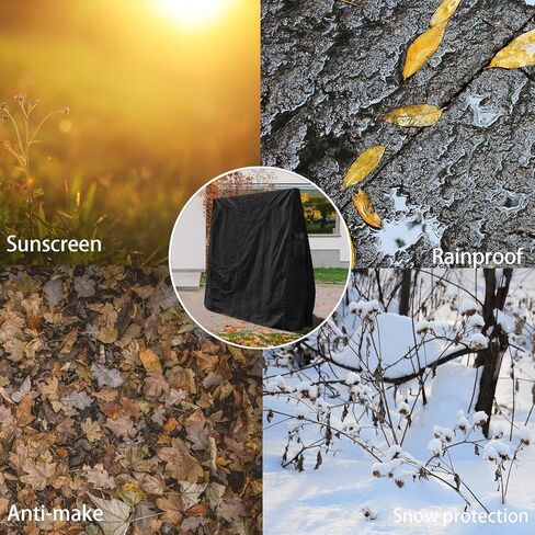 LYBOSH Table tennis table cover with Waterproof Zipper , Outdoor and Indoor Premium Ping Pong Table Waterproof Dustproof Sunscreen Cover,Black, Premium 600D Oxford Fabric in Kuwait