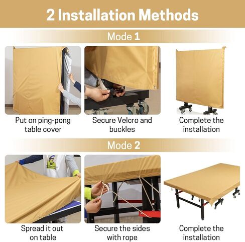 غطاء طاولة تنس VISEMAN، غطاء طاولة Ping Pong للاستخدام الداخلي والخارجي مقاوم للماء والغبار وحماية من جميع الأحوال الجوية يناسب الطاولات العالمية القابلة للطي والطاولات المسطحة in Kuwait