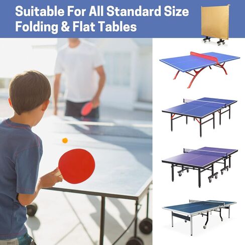 غطاء طاولة تنس VISEMAN، غطاء طاولة Ping Pong للاستخدام الداخلي والخارجي مقاوم للماء والغبار وحماية من جميع الأحوال الجوية يناسب الطاولات العالمية القابلة للطي والطاولات المسطحة in Kuwait