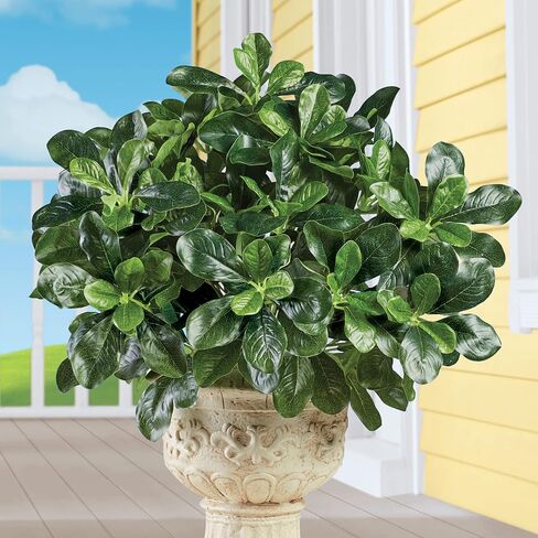 Collections Etc Artificial Shefflera Bushes - Set of 3 - Faux Shrubs, Plants - Realistic Touch, Greenery - for Indoor or Outdoor Use, Home, Garden, Office in Saudi Arabia
