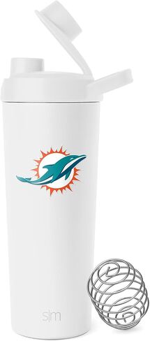 Simple Modern Officially Licensed NFL Green Bay Packers Stainless Steel Shaker Bottle with Ball 24oz | Metal Insulated Cup for Protein Mixes Shakes Pre Workout | Rally Collection | Green Bay Packers in Kuwait