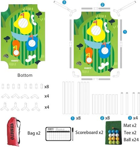 مجموعة فتحات كورنهول للجولف في الفناء الخلفي للجولف، ملحقات جولف هدية للرجال، شبكة تقطيع الجولف، شبكة ضرب الجولف، معدات الجولف للداخل والخارج in Kuwait