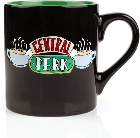 Silver Buffalo Friends Doodle Logo Ceramic Coffee Mug, 20 Ounces in Saudi Arabia