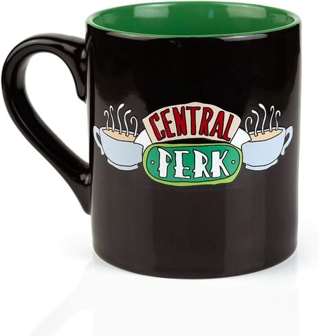 Silver Buffalo Friends Doodle Logo Ceramic Coffee Mug, 20 Ounces in Saudi Arabia